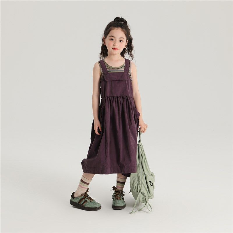 沫沫家夏装女童洋气长裙2024夏季新款儿童套装背心背带裙,童装/婴儿装/亲子装,连衣裙,淘宝优惠券,粉丝福利购,淘宝优惠卷