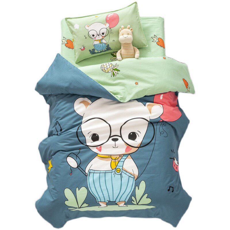 幼儿园被子三件套纯棉被套儿童宝宝婴儿床午睡全棉被褥含芯六件套