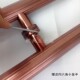 加厚不锈钢直纹拉丝玫瑰金玻璃门拉手中式 豪华大拉手地弹簧门把手