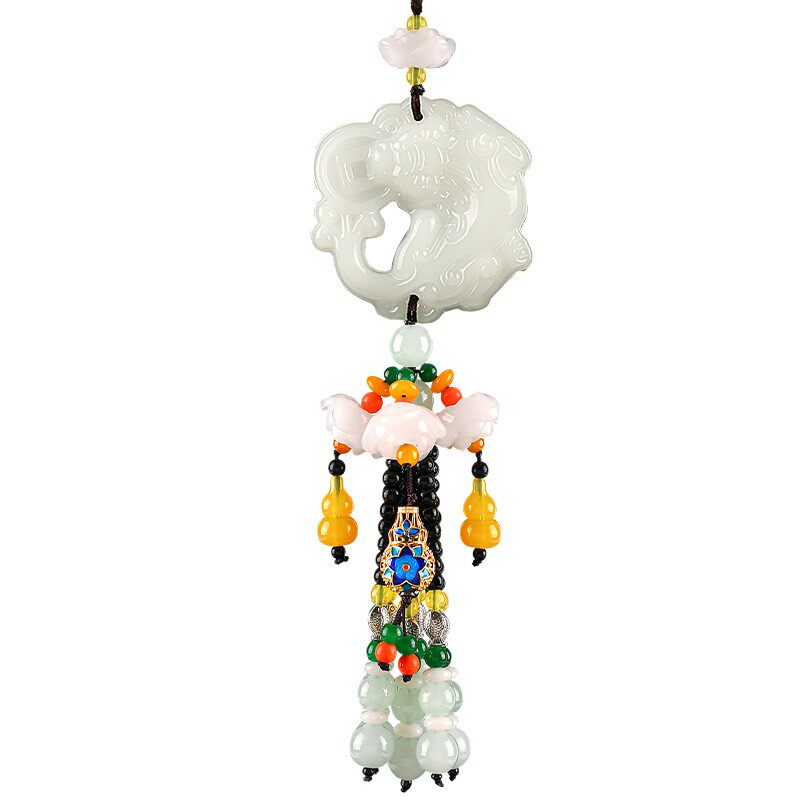 车内挂饰饰品车子挂件保平安符高档汽车女神精致男士轻奢吊坠摆件