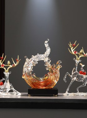 风生水起摆件玄关钥匙收纳办公室客厅电视柜酒柜高档装饰乔迁礼品