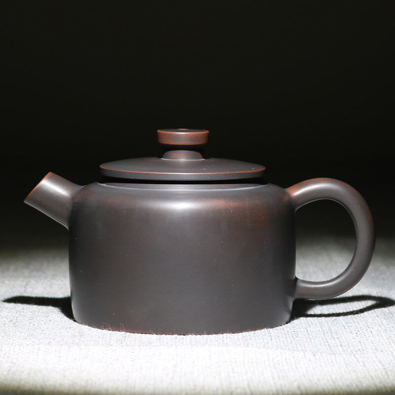 邓雪琴大师纯手工坭兴陶茶壶炮嘴德钟壶复古泡茶器原矿泥