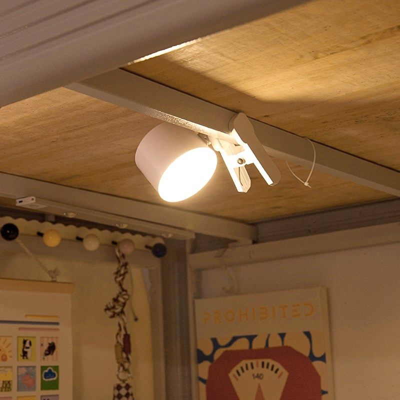 宿舍床上灯氛围感大学生充电式上铺磁吸夹充电寝室桌面阅读台灯