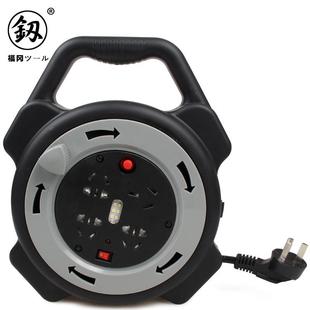 釰福冈工具封闭式移动电缆盘电线卷线盘线缆盘绕线器