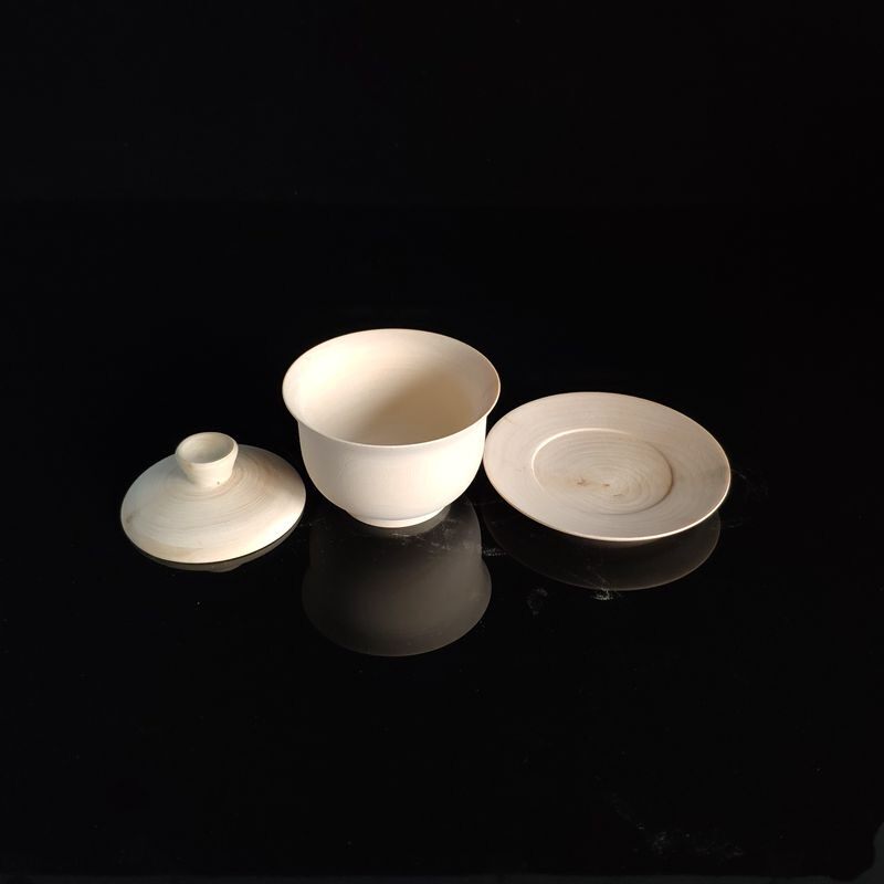 木制品大漆木胎漆器材料生漆漆画木碗DI椴木胎加工 茶碗