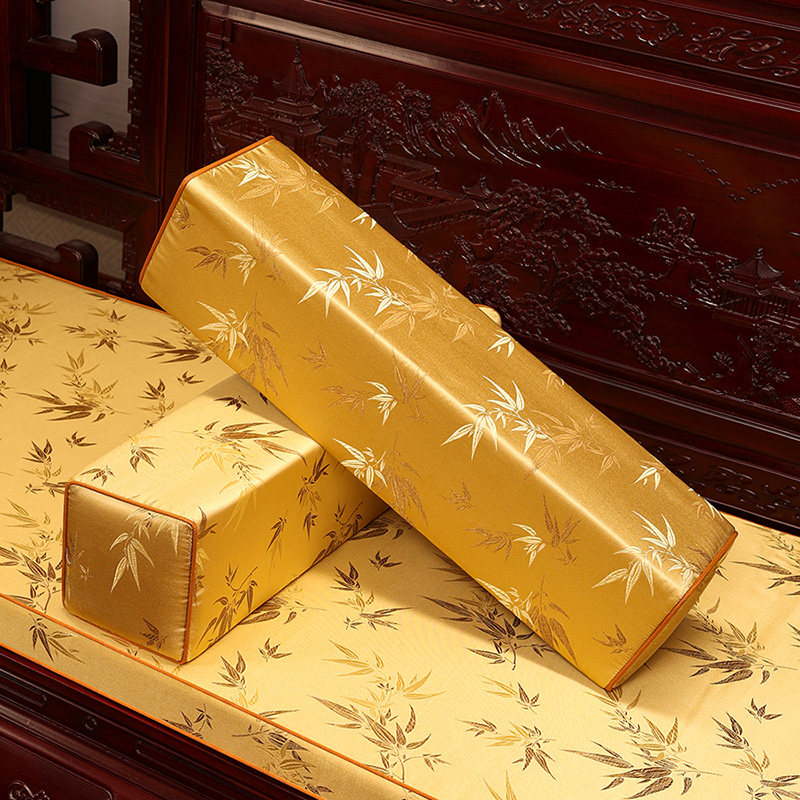 中式古典扶手枕客厅沙发长条抱枕靠垫床头靠枕办公室椅护腰糖果枕