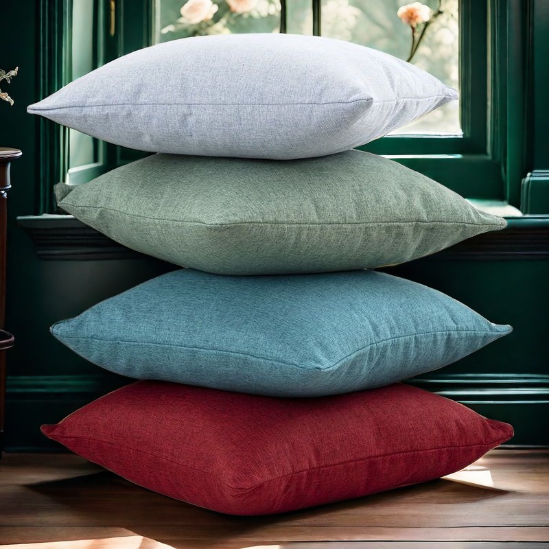 纯色亚麻抱枕简约沙发靠垫飘窗靠枕床上床头大靠背垫抱枕靠垫