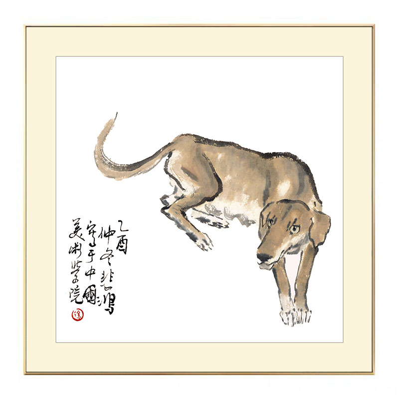 中式装饰画书房挂画卧室床头餐厅饭厅走廊过道十二生肖动物墙壁画图片