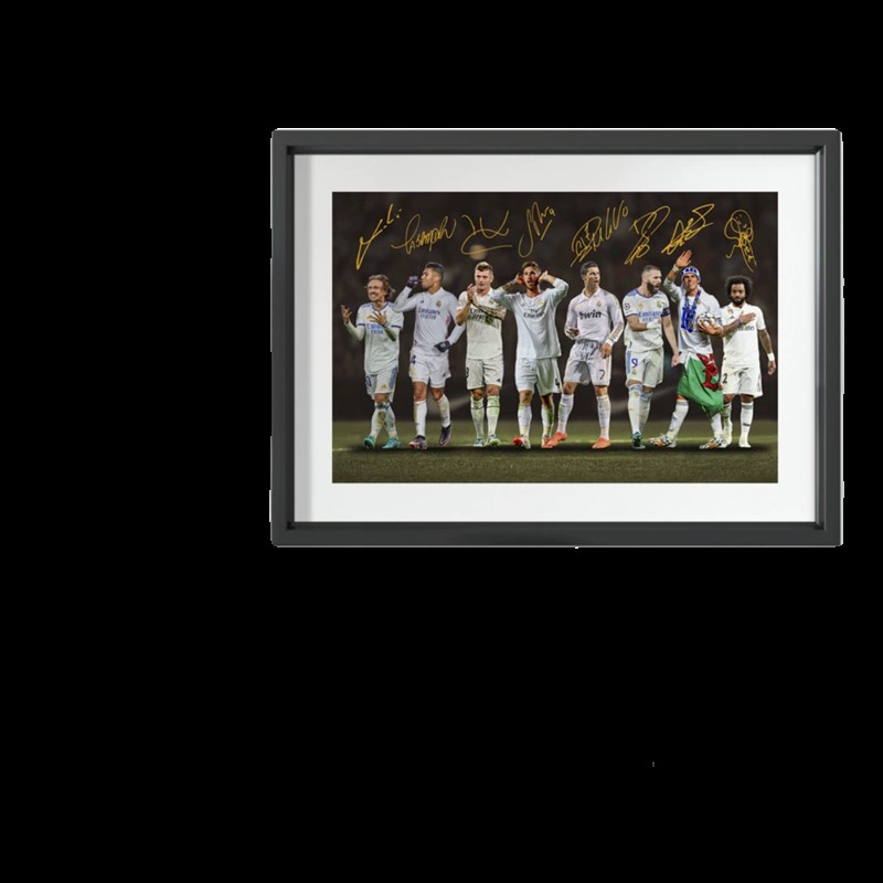 皇家马德里贝林厄姆绝杀实木装饰相框照片墙桌摆挂框摆件酒吧皇马