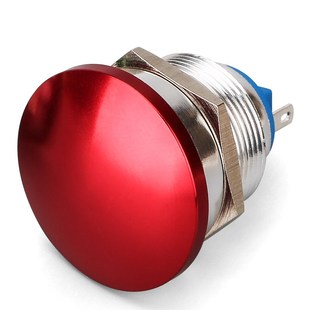 红波金属按钮启动关22mm蘑菇型按键触红绿防水锌铝合金定制停止
