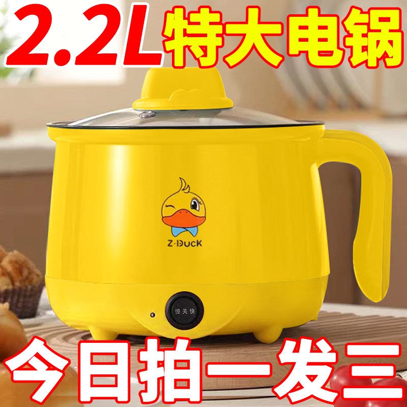 德国电热锅家用电炒锅一体蒸煮多功能电煮锅学生宿舍小电锅电饭煲