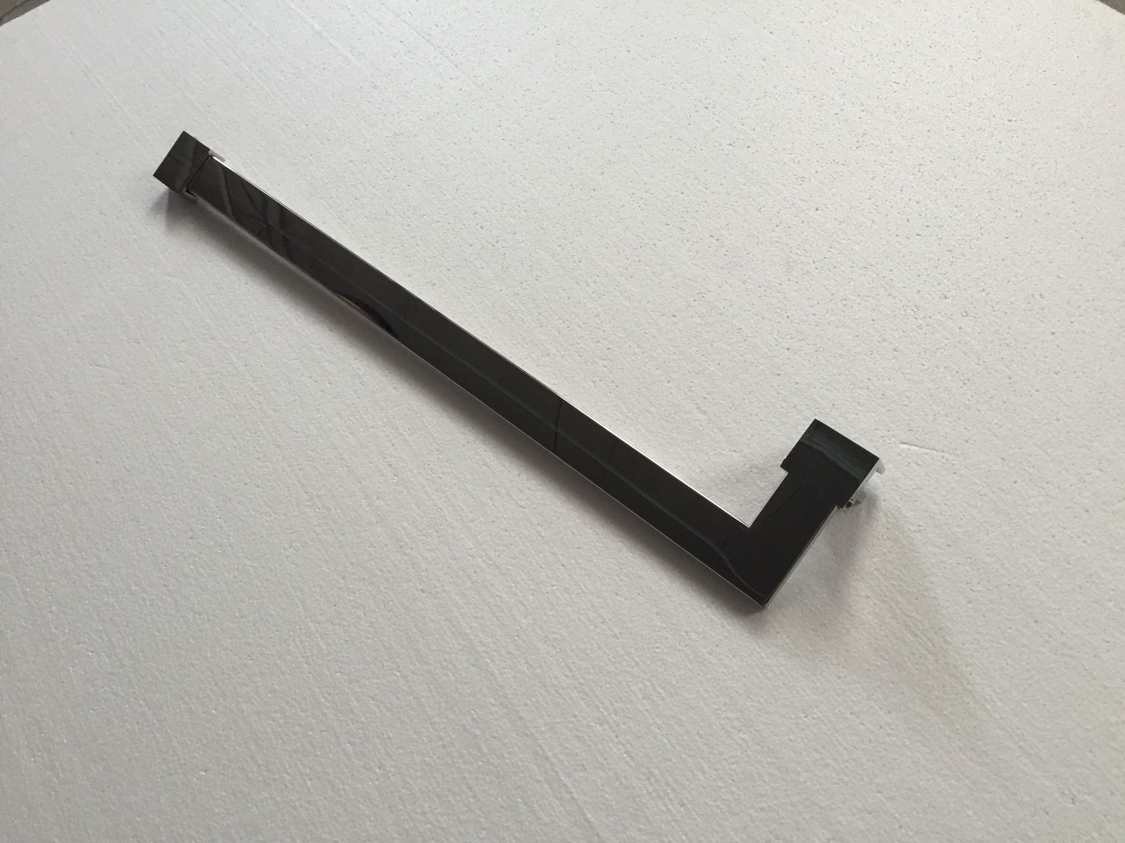 LG方管不锈钢直角玻璃屏风固定拉杆侧面支撑