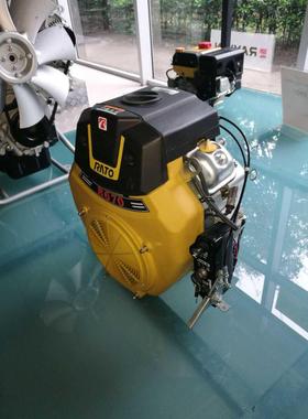 润通R670V型双缸四冲程水平轴动力汽油机发动机