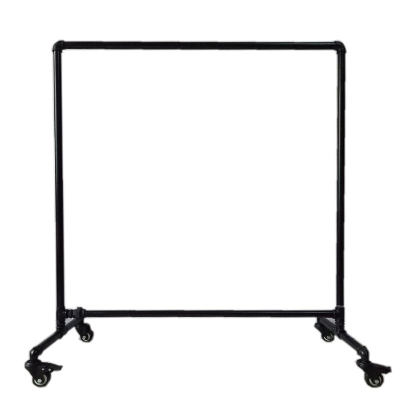 服装展示架铁艺水管龙门架复古单杠落地式衣帽架服装店挂衣架包邮