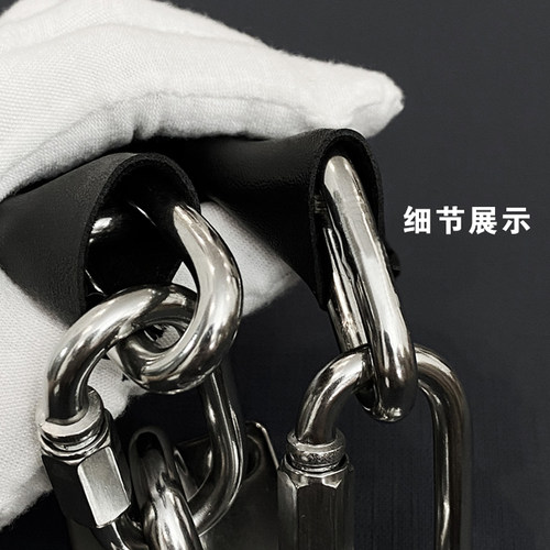 304不锈钢玻璃门防倒塌链 广州制地弹簧门防坠安全链 门用防倒装