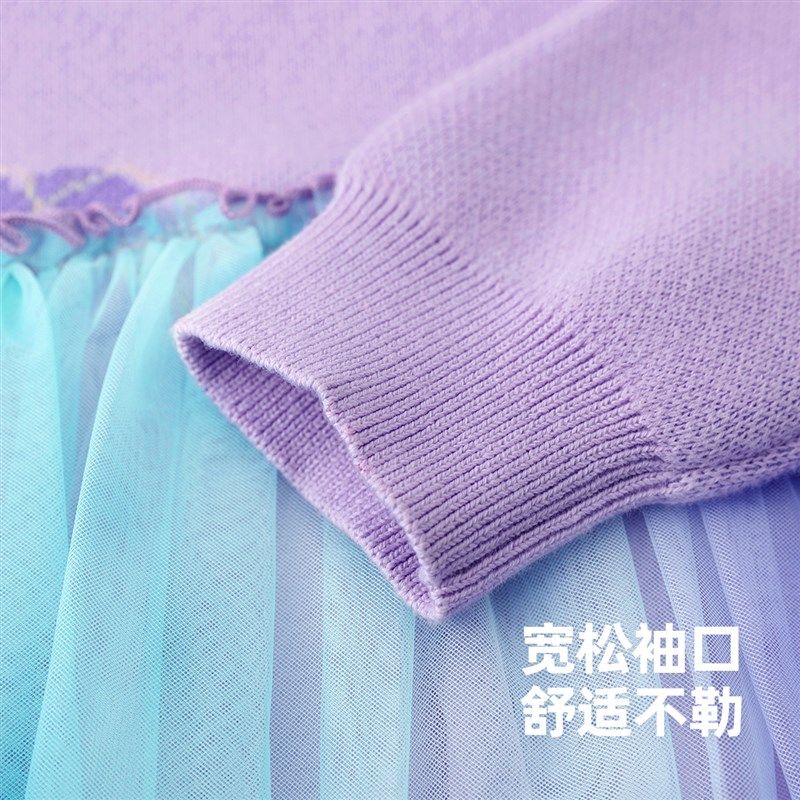 女童连衣裙加绒冬季宝宝卫衣裙婴儿公主裙冬款童装儿童衣服冬装女