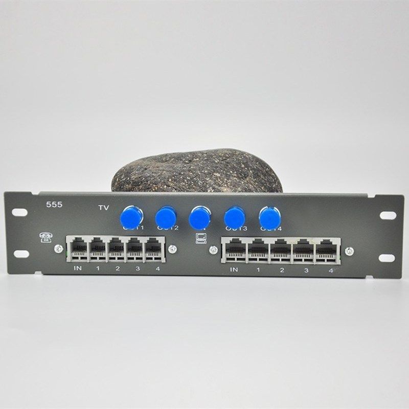 弱电箱RJ11电话家用电视模块光纤箱RJ45不锈钢电脑宽带网络模块条