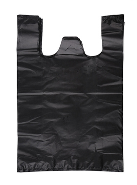 黑色36X42X60手提背心式马甲塑料加厚家用办公环保垃圾袋包邮开票
