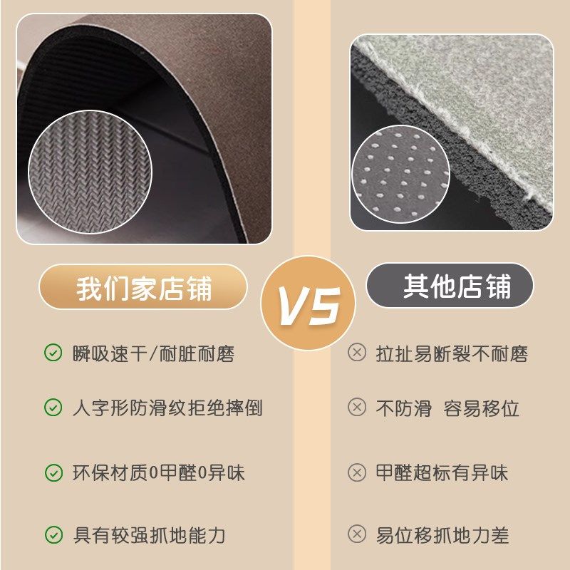 L型厨房地垫专用垫子吸水垫防滑防油脚垫可擦免洗地毯耐脏可定制,居家布艺,厨房地垫,淘宝优惠券,粉丝福利购,淘宝优惠卷