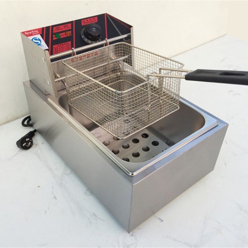 商用单缸双缸电炸炉电炸锅加厚油炸机炸鸡翅炸鱿鱼炸薯条油条鸡柳