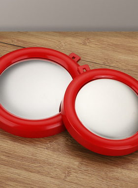 红边框八卦凸镜随身凸面凹面阴阳镜罗盘八卦镜门用品门口挂件