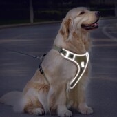 狗狗牵引绳中型大型犬背心式 胸背带狗链萨摩金毛拉布拉多遛狗绳子