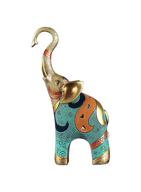 欧式大象摆件情侣象一对客厅摆设电视柜酒柜玄关饰品结婚礼品创意