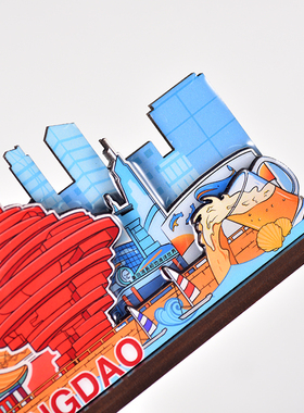 青岛文创五月风栈桥网红打卡地3D模型摆件特色景点纪念品节日礼品