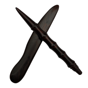 紫光檀点穴笔实木质手疗棒中医诊疗棒足疗穴位按摩通经络刮痧工具