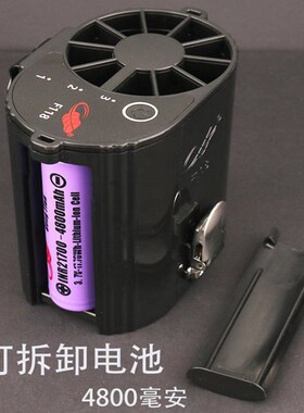 共田f118工地随身挂腰制冷静音挂脖式小风扇芭蕉充电大功率超强力
