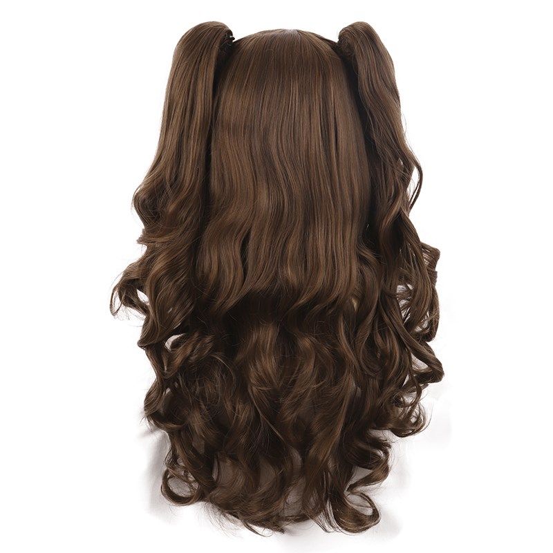 潼漫cos假发女自然棕色长卷发+抓夹双马尾大波浪动漫Lolita全头套,美发护发/假发,演出假发,淘宝优惠券,粉丝福利购,淘宝优惠卷