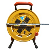 牛脾气320电缆盘带轮2.5平方50米电线盘拉杆式 手提托线轮