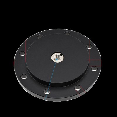 圆桌连接件凸缘三脚架折叠桌子铝合金底座桌面木头板子固定