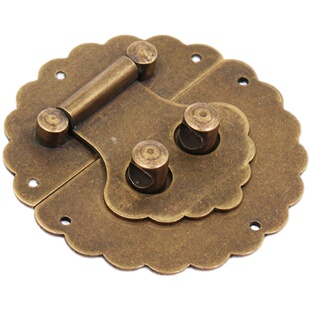 纯黄铜复古老式搭扣箱扣锁扣拉扣固定樟木箱子五金铜箱包卡扣