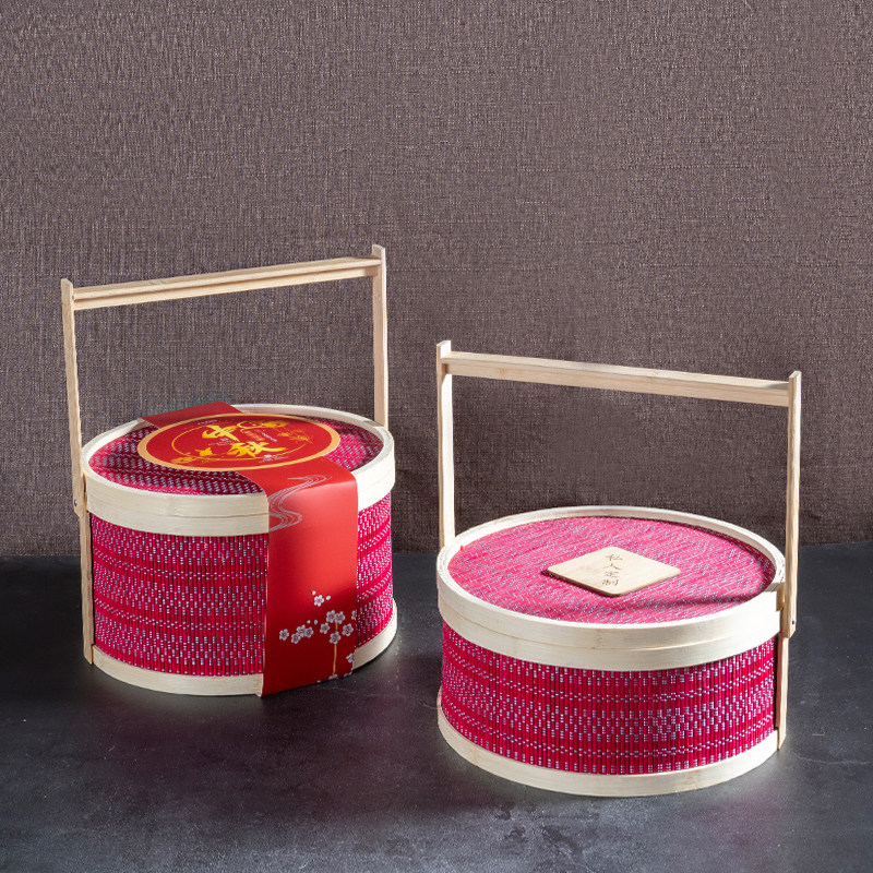 中秋节包装盒端午粽子礼品盒茶叶水果特产大闸蟹手工竹编礼篮