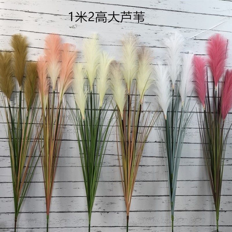 仿真芦苇干干草田园单支芦苇束五谷杂粮客厅道具橱装饰