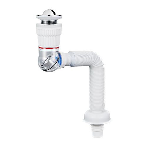 洗脸盆下水管度旋转防臭排水管洗手池面台盆器软管漏水塞