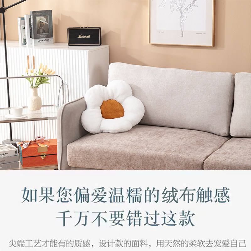 沙发垫加厚雪尼尔绒布柔软抗球坐垫靠垫罩纯色高档舒服