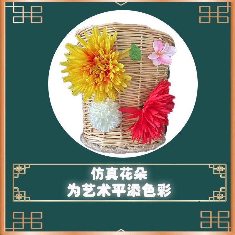 小背篓舞蹈道具采菊东篱下背篓古典舞文艺表演专用竹藤编背篓道具