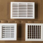 室内新风系统空调出风口外墙防雨百叶窗塑料通风窗换气排烟罩