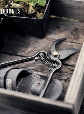 BAREBONES北邦园艺修枝剪果树修剪复古树枝剪刀园林工具专用花剪