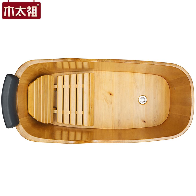 木太祖木桶浴桶成人浴缸木质泡澡桶洗澡桶恒温熏蒸木桶蒸泡两用