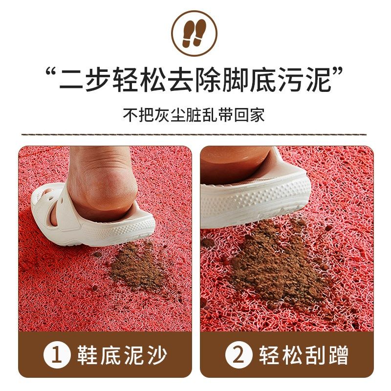 结婚地垫红色喜庆婚房布置门垫进门门口丝圈入户门脚垫防滑可裁剪,居家布艺,入户地垫,淘宝优惠券,粉丝福利购,淘宝优惠卷