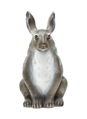 大兔子摆件家居饰品铜工艺品雕塑卡通桌面客厅玄关电视柜新年礼品