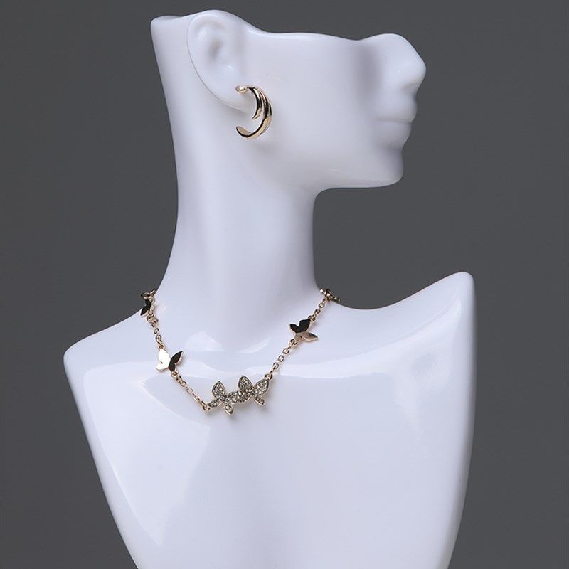 耳环模特展示人头模道具珠宝店饰品橱窗陈列半身人像耳钉耳坠拍照