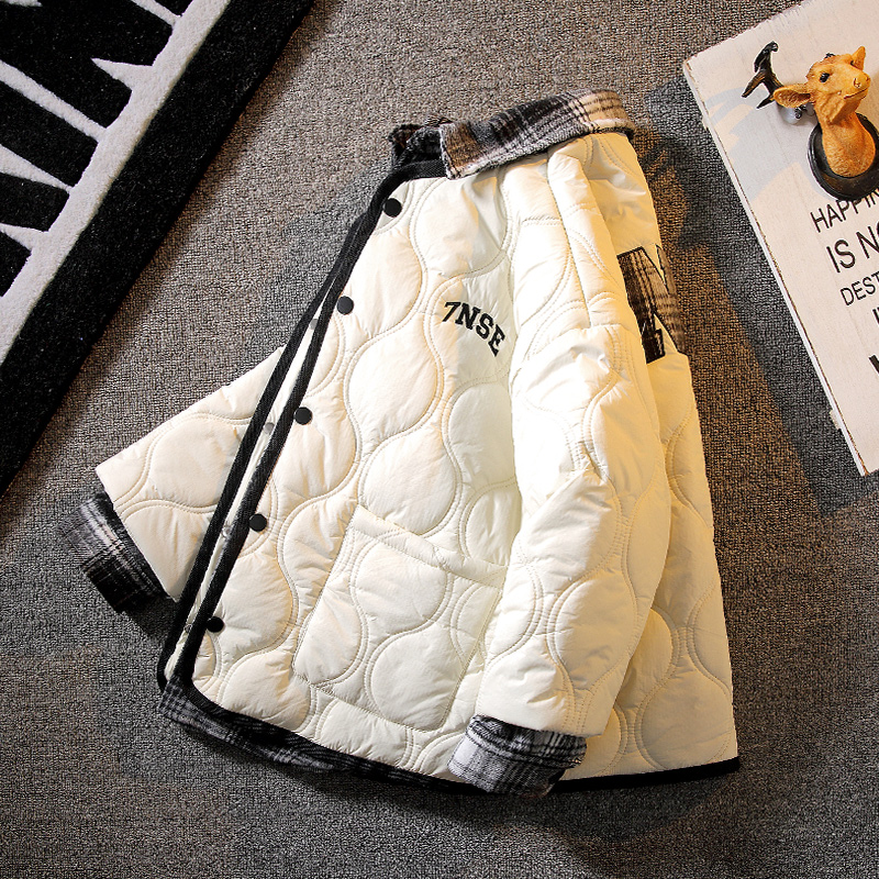 儿童装男童外套春装2023新款二棉衣大童男孩春秋冬款夹棉早春棉服