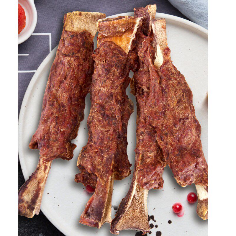 蒙贝手抓牛排 狗狗零食磨牙棒磨牙骨泰迪金毛洁齿肉骨头80g*5袋