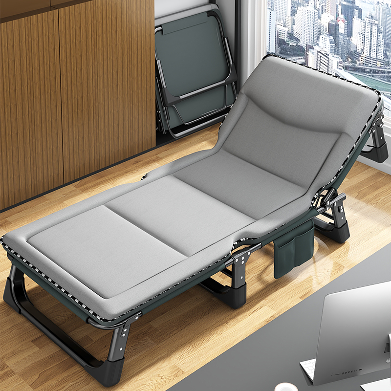 折叠床单人床办公室午休神器成人家用单人躺椅医院陪护便携行军床