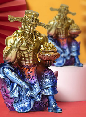 肌肉财神爷摆件客厅家用办公室开业礼物乔迁新居礼品店铺前台装饰