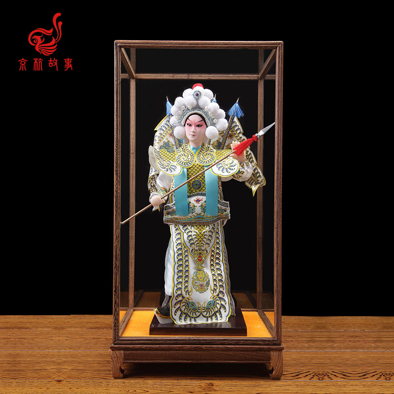 北京手工艺京剧绢人桌面摆件中国特色礼品送老外商务外事出国礼物,特色手工艺,绢人,淘宝优惠券,粉丝福利购,淘宝优惠卷